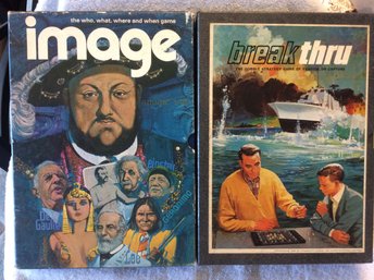 (2) Vintage Bookshelf Games - Image & Break Thru - L