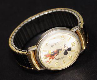 Mickey Mouse 50th Anniversary Men's Wristwatch (needs Work)