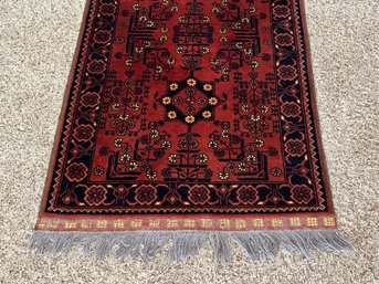 Genuine Hand Knotted Oriental Rug, Cert Of Authenticity