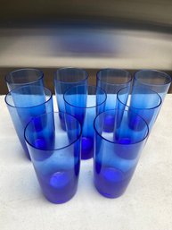 9 Cobalt Blue Glasses 5.5in No Chips
