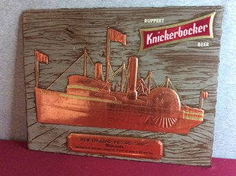 Ruppert Knickerbocker Beer Advertisement Sign