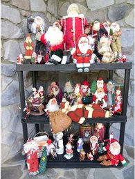 A Ginormous Collection Of Santa Claus Figures