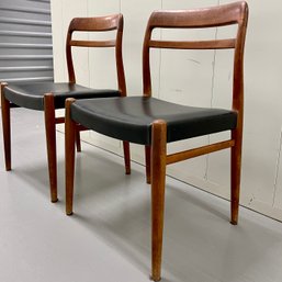 A Pair Of 1960s Danish Modern - Teak - Dining Chairs By Alf Aarseth For Gustav Bahus