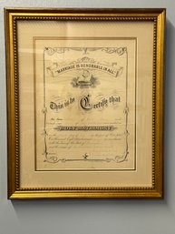 Wedding Certificate