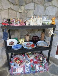 A Large Assortment Of Christmas Decorative Items