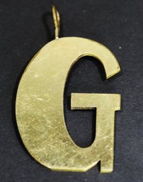 Vintage Gold Filled 'G' Monogram Pendant