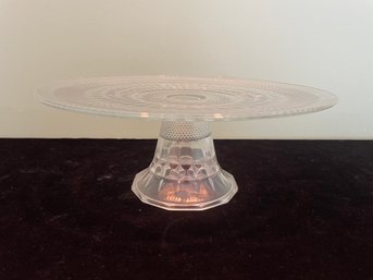 Cut Glass Pedestal Serving Dish