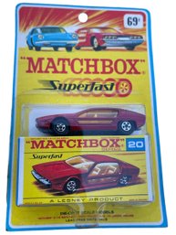 Vintage Matchbox  Superfast No 20 Lamborghini Marzal In Original Blister Package**PACKAGE Has Some Brown Spots