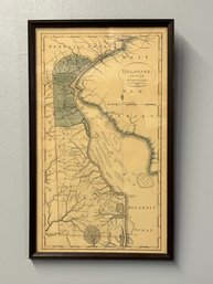 Framed Delaware Map 1796