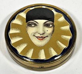 Art Deco Harlequin Clown 1920s Ladies Compact