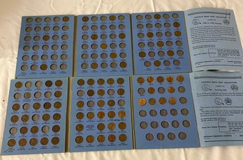 Two Partial Lincoln Penny Albums