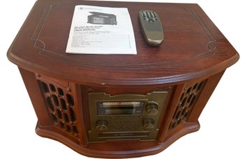 INNOVATIVE TECHNOLOGY ITRR-501-Wood Turntable/ CD Recorder Music Center -Tested And Working