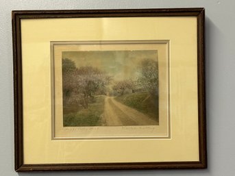 Happy Valley Road Pencil Signed Wallace Nutting Art