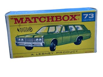 Vintage Original Box Matchbox No. 73 1968 Mercury AUTO STEER With 2 Dogs ***READ DESCRIPTION!!!***