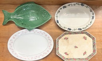 Lot Of 4 Decorative Platters