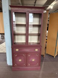 Artist Painted China Cabinet