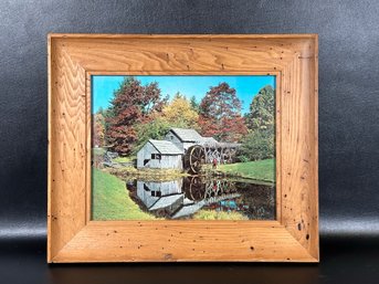 *Framed Vintage Photograph, Water Mill