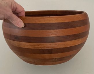 Danish Modern Staved Teak Salad Bowl By Illums Bolichus