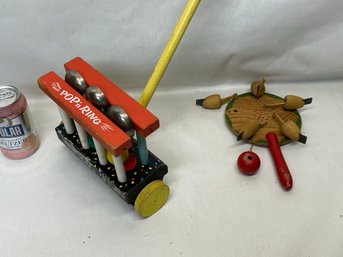 Grouping Of Antique Fisher Price Toys 1956