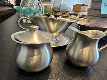 5 Piece Pewter Set