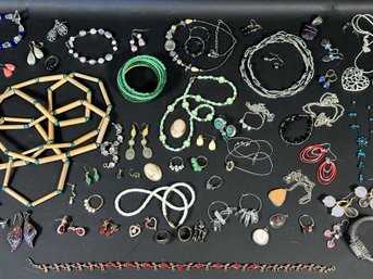 A Large Assortment Of Costume Jewelry