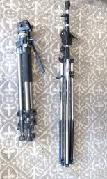 2 Camera Tripods Manfrotto And Dynatran