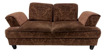 Two Cushion Sofa With Soft Jacquard Damask Upholstery