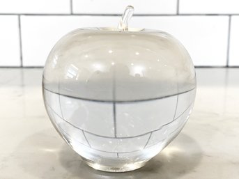 A Crystal Apple By Tiffany & Co