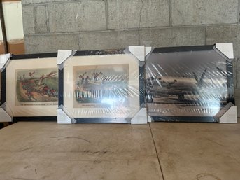 Group Of New Military Framed Prints