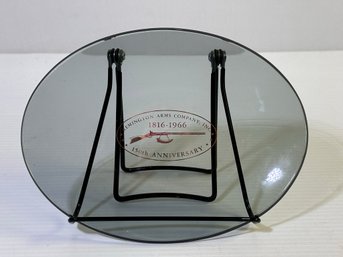 150th Remington Arms Company Smoked Glass Oval Celebration Plate