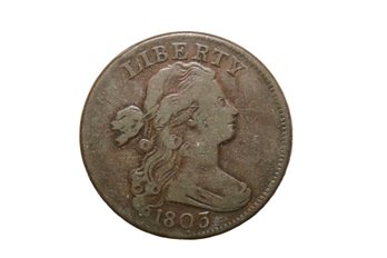 1803 Draped Bust Large Cent 221 Years Old U.S. Coin