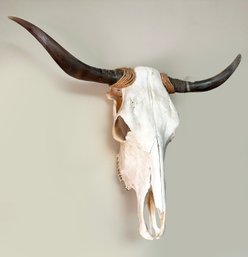 A Large Bull's Head Mount