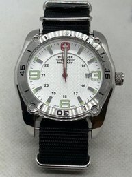 Hefty WENGER SWISS MILITARY Men's Watch- Bold Design In Excellent Condition