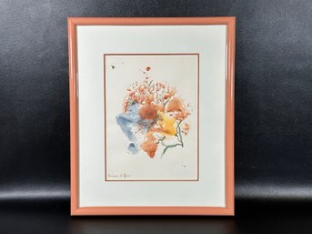 An Original Abstract Watercolor By Rosamond H. Groves