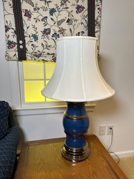 Blue & Brass Lamp