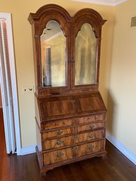 Exquisite John Widdicomb Co. Queen Anne Walnut Double Dome Secretary Desk