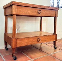 A Vintage Mahogany Extendable Server, Or Bar