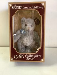 Gund Limited Edition 1986 Collector's Bear