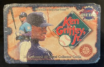 Sealed Ken Griffey Jr. Embossed Metal Cards Tin Set