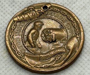 World War 2 Era USMC Marine Corps Bronze Medal