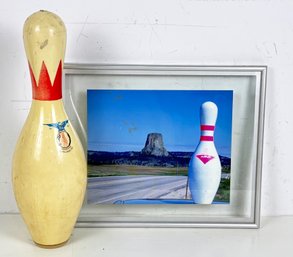 A Bowling Pin And Bowling Pin Art