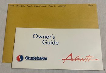1964 Studebaker Avanti Owners Guide Model R