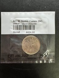 2000-P Uncirculated NH 50 States Commemorative Quarter In Littleton Package