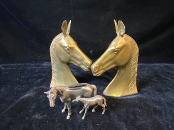 Brass Horse Figurine Collection