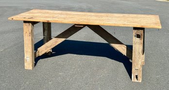 Rustic Pine Farmhouse Table / Workbench