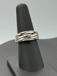 Modernistic Sterling Silver Layered Ring