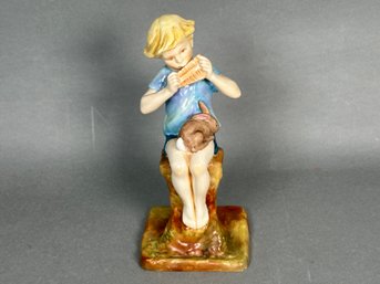 Antique Royal Worcester F Gertner Peter Pan Figure