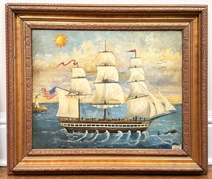 An Original Oil On Board, The Cape Cod, By Mid Gordon