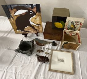 Fun Lot Of Miscellaneous Animal Themed Items