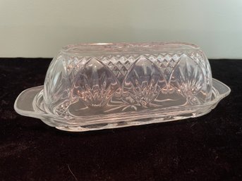 Glass Lidded Butter Dish